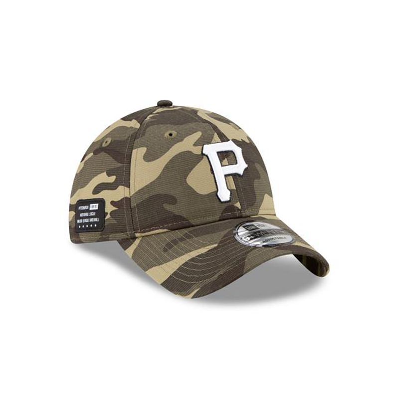 MLB Pittsburgh Pirates Armed Forces Weekend 9Twenty Adjustable (CKX0205) - Green New Era Caps